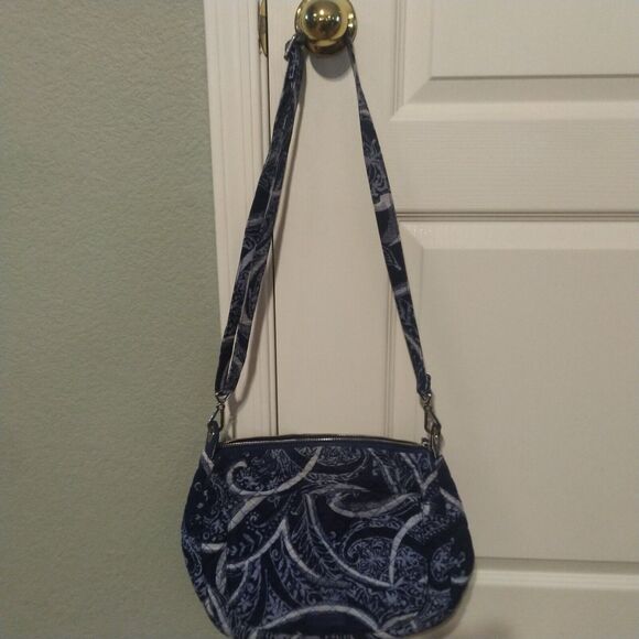 Vera Bradley Iconic Signature Indio Pattern Little Crossbody Hipster Bag - Picture 1 of 16